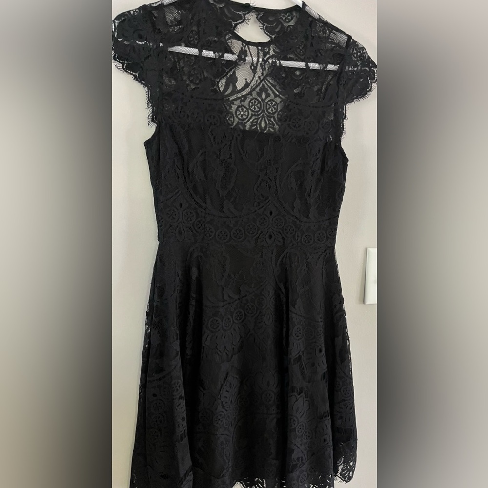 Black Lace Cocktail Dress